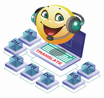 Console application to use online translation services