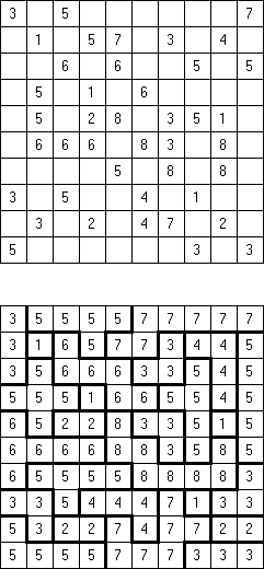 No 2 x 2 Squares Fillomino